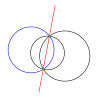 2つの円の交点を通る円・直線-i