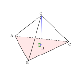 空間ベクトルと四面体の体積（基本）-i
