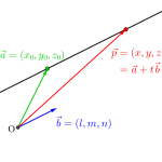 空間ベクトルと直線の方程式-i