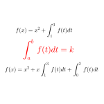 積分区間が定数の定積分で表された関数とその解き方-i