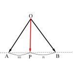 直線上の位置ベクトルの表し方-i