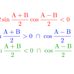 三角関数の合成と和積の公式を利用した三角方程式不等式-i